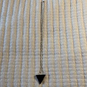 Shungite Black Triangle Necklace..this stone helps block electromagnetic energy.